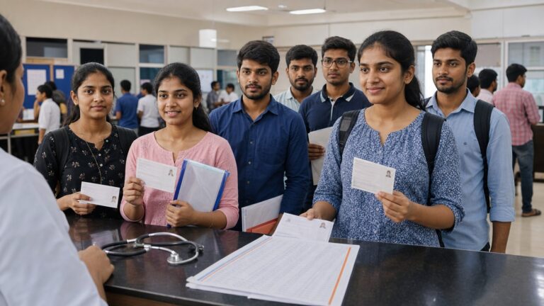 NEET UG 2026 परिणाम और मेडिकल काउंसलिंग को दर्शाता प्रतिनिधि संपादकीय दृश्य।